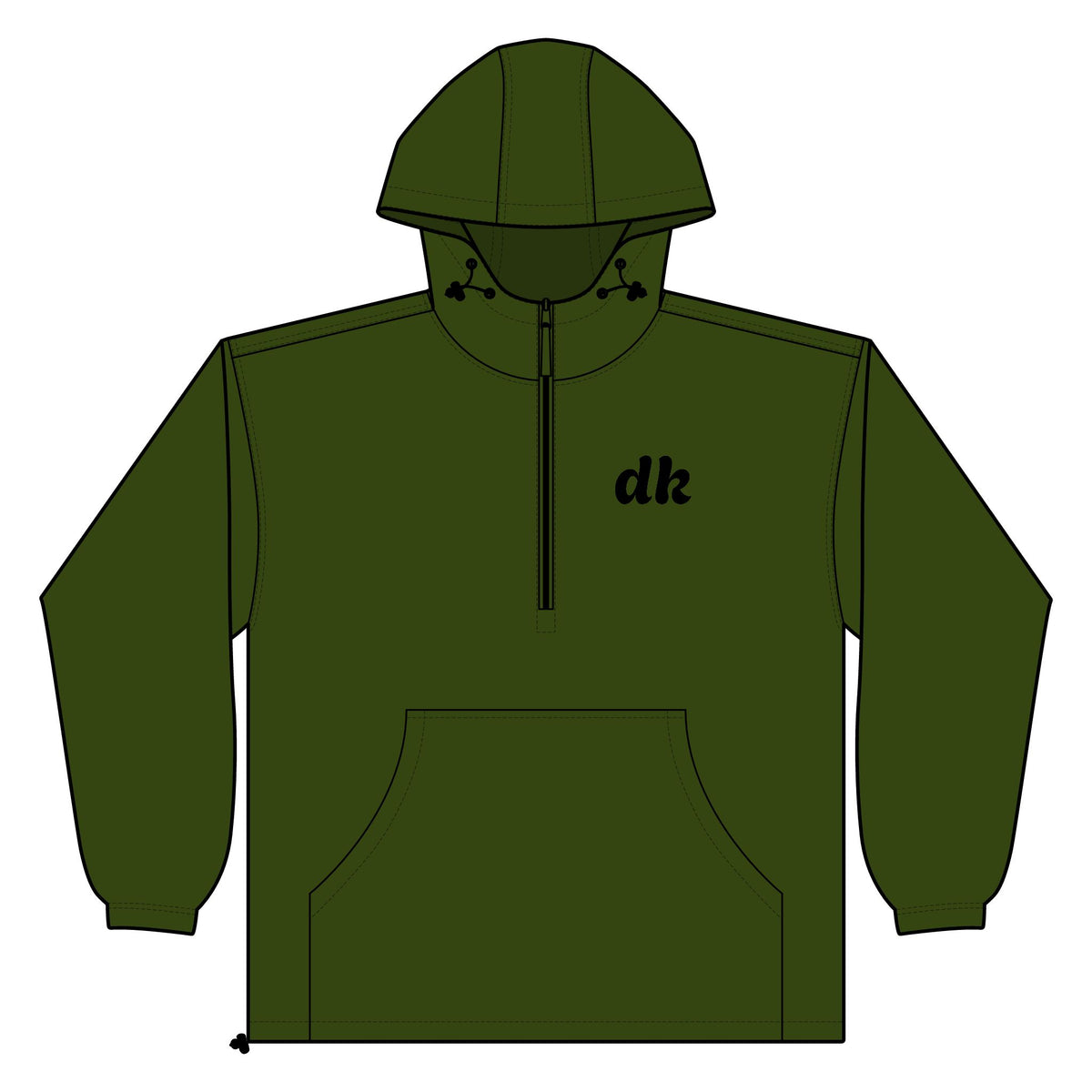 DK Quarter-Zip Windbreaker Pullover Jacket