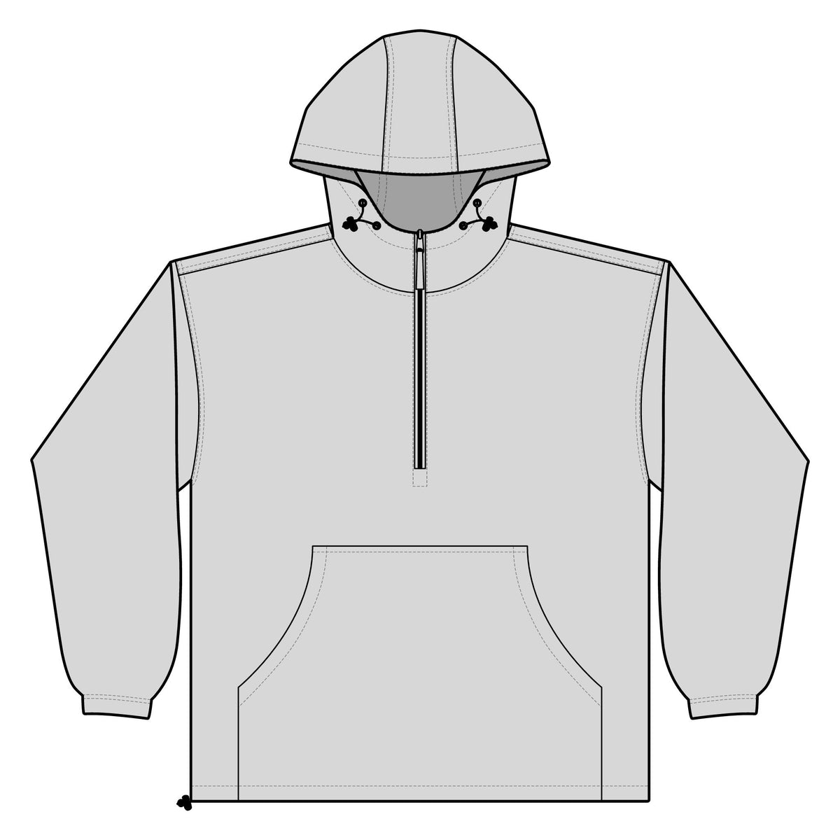 DK Quarter-Zip Windbreaker Pullover Jacket