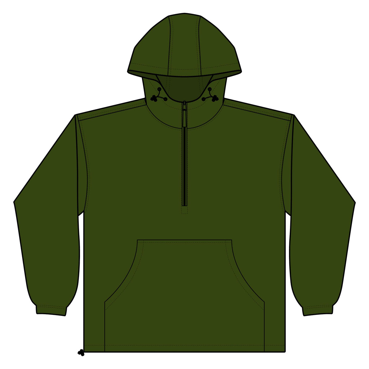 DK Quarter-Zip Windbreaker Pullover Jacket